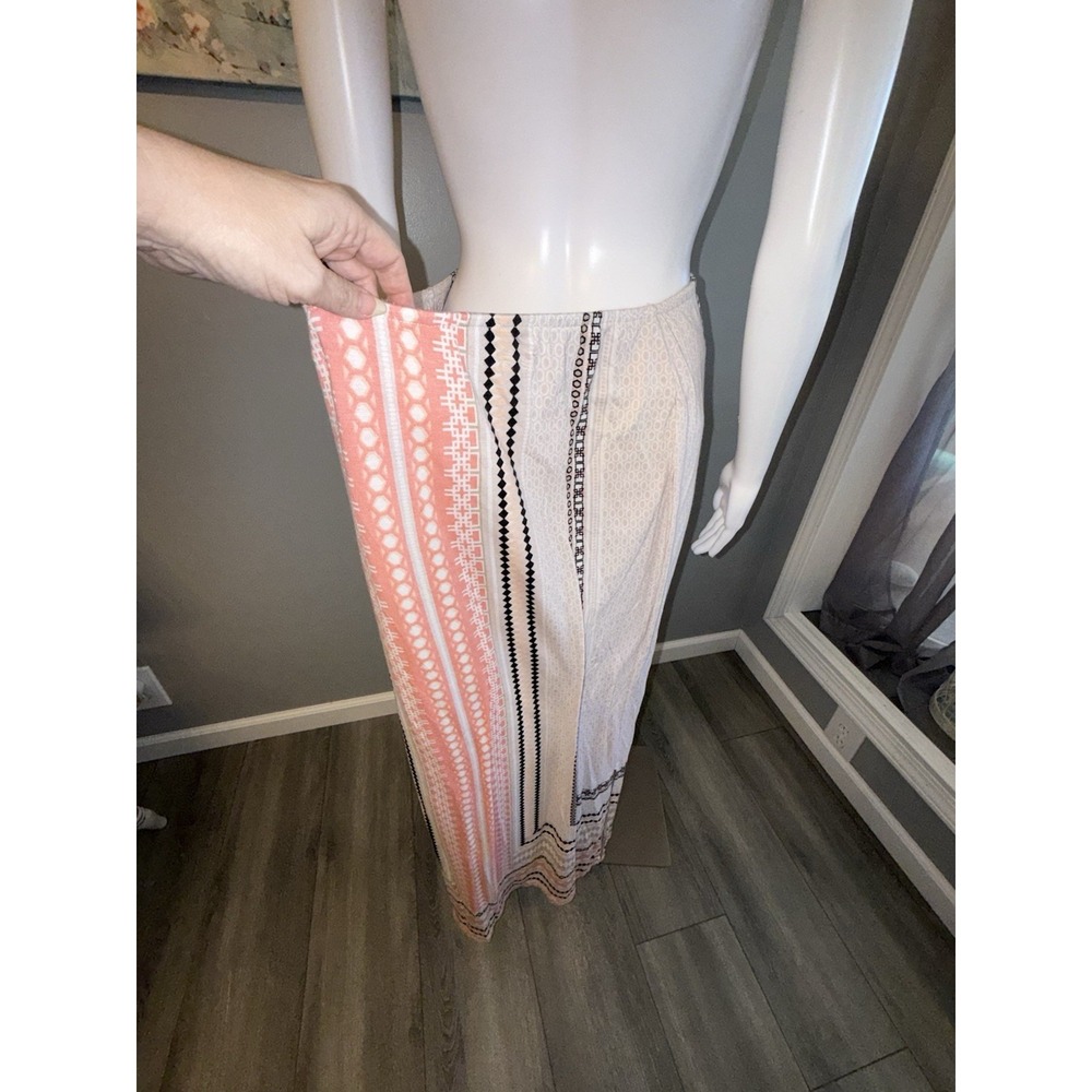 Cato Graphic Maxi Skirt Sz XL Beach Summer Festival Pool Party Lined Comfortable - Picture 4 of 9